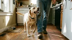 Folgt Ihnen Ihr Hund überallhin? Anzeichen für übermäßige Anhänglichkeit und Trennungsangst.